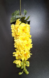 Fir Delphinium artificial galben intens 84cm- Material textil